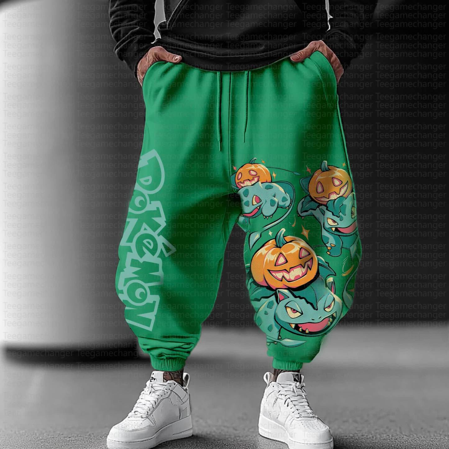 Unisex Anime Inspired Vintage Pants丨Demon Slayer X Pokémon