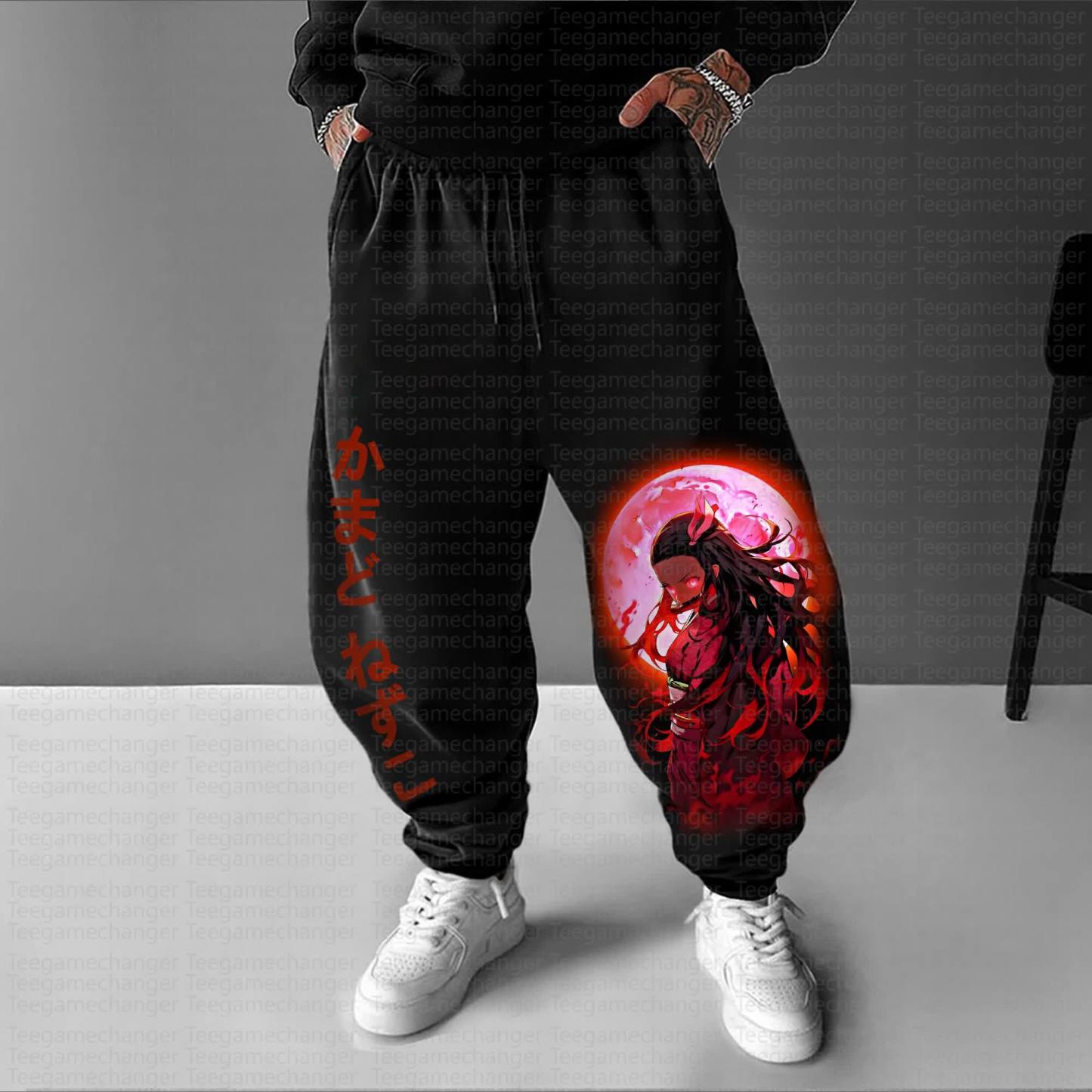 Unisex Anime Inspired Vintage Pants丨Demon Slayer X Pokémon