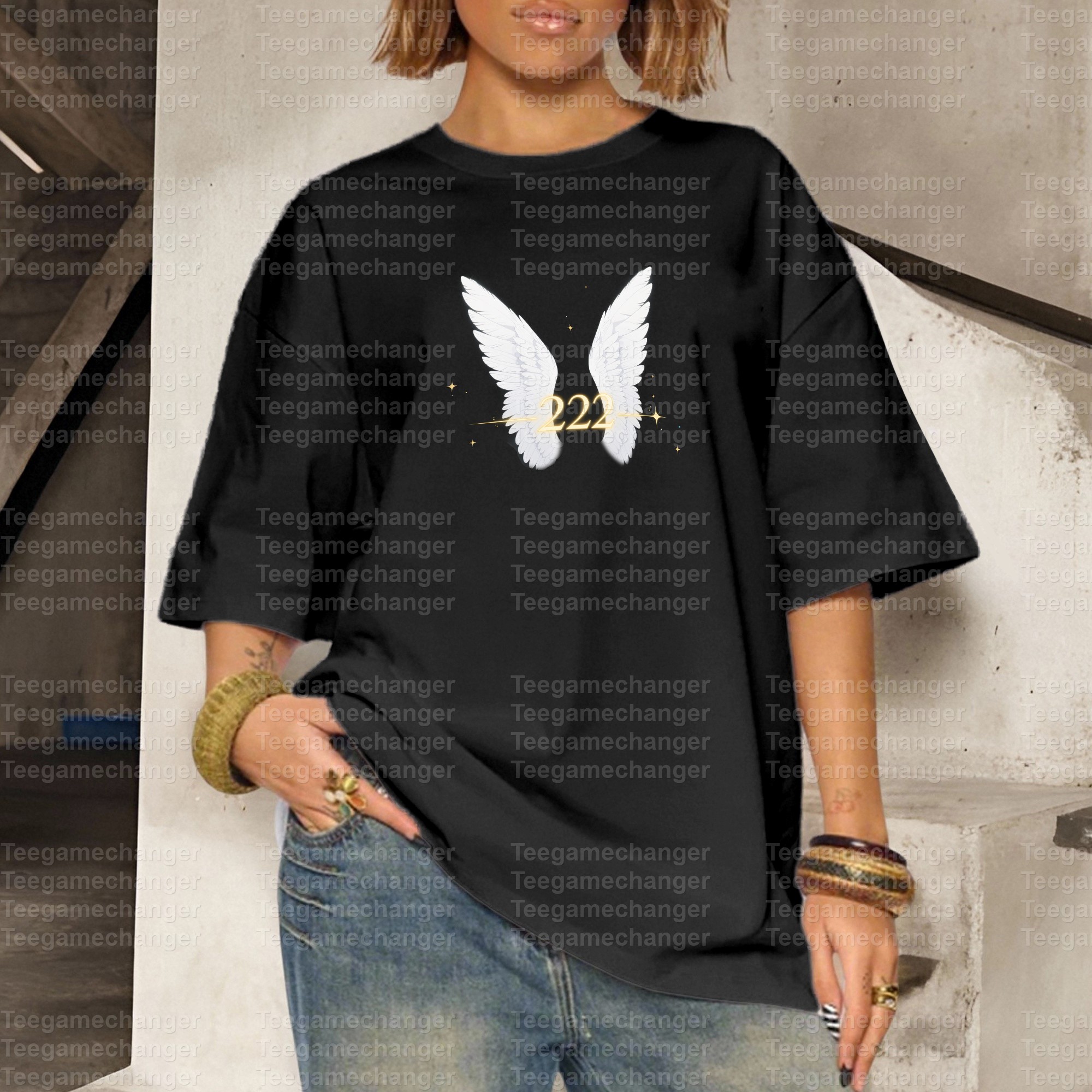 "Angel Number 222" Anime Inspired Vintage T-Shirt