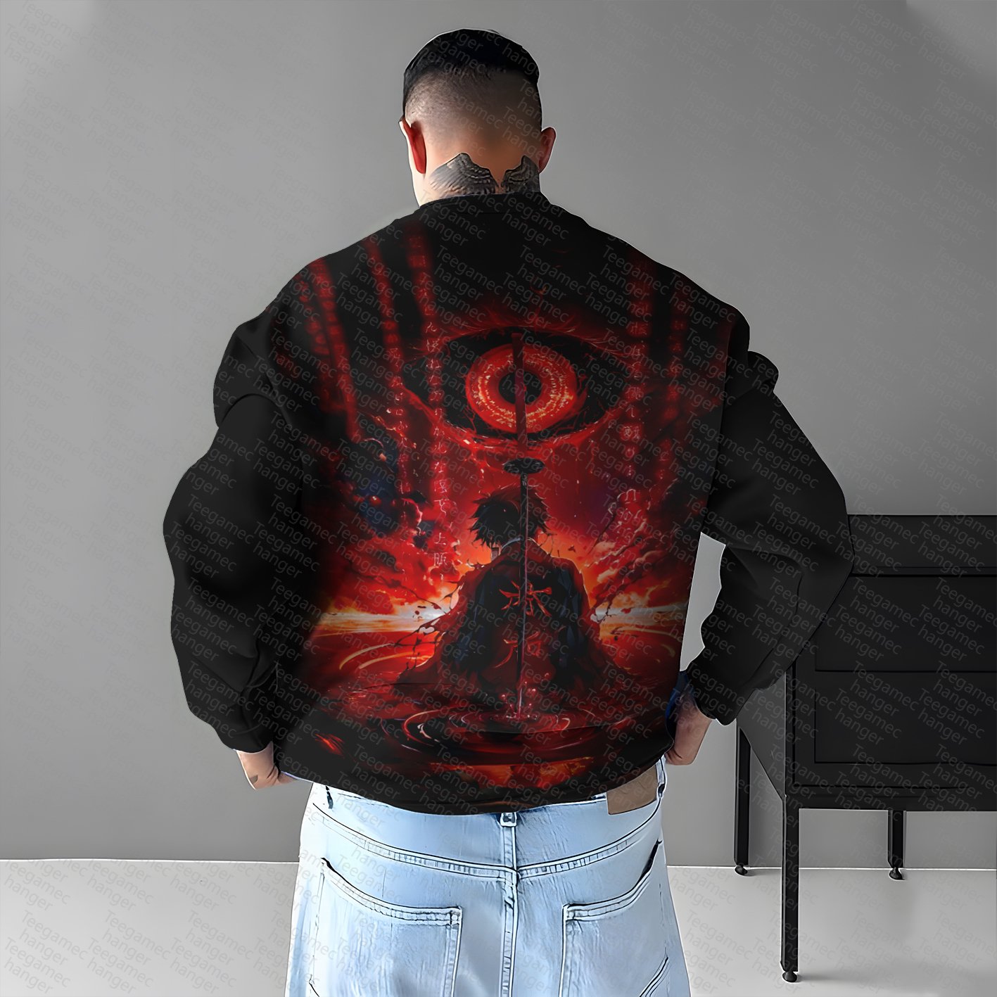 Unisex Anime Graphic Inspired Vintage Sweatshirt