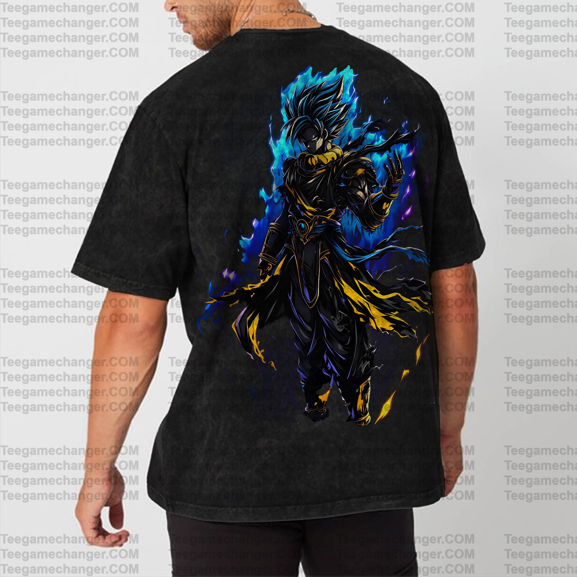 Unisex Anime Inspired Vintage Washed T-Shirt