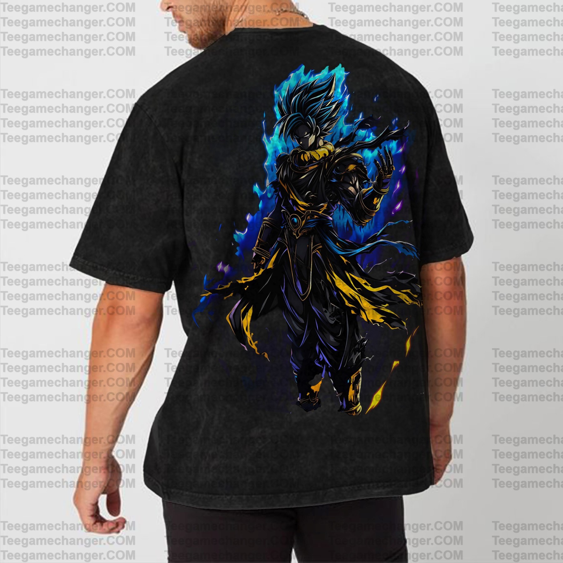 Unisex Anime Inspired Vintage Washed T-Shirt