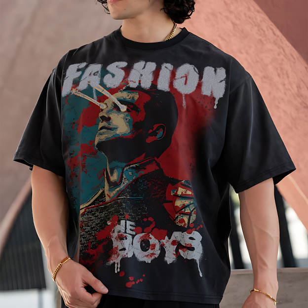 Unisex Portrait Fashion Vintage T-Shirt