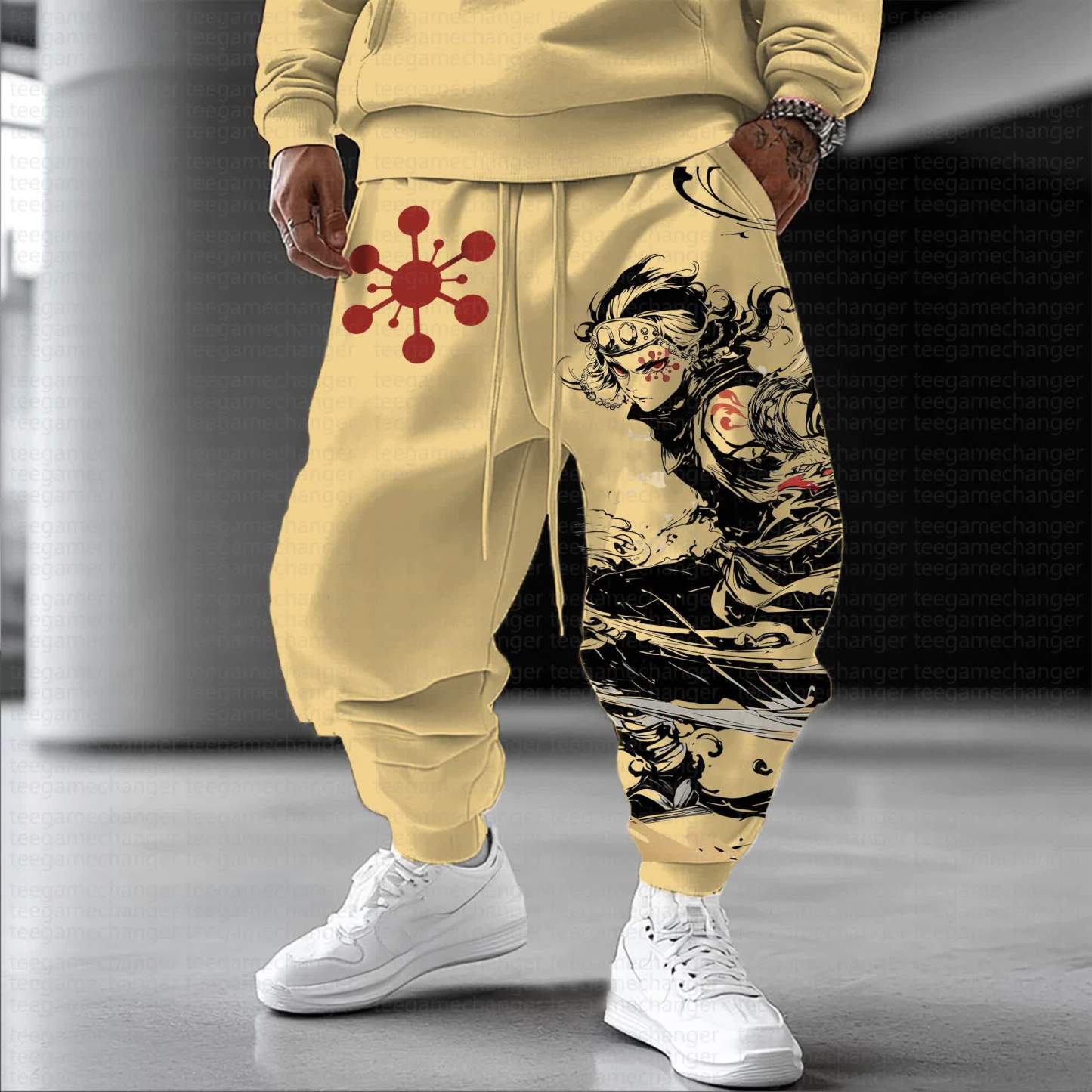 Unisex Anime Inspired Vintage Pants丨Demon Slayer X Pokémon