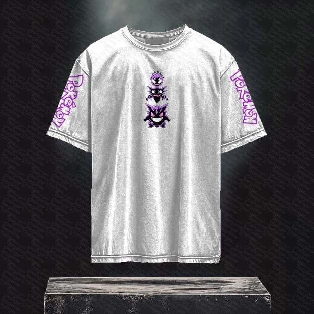 Unisex Anime Inspired Vintage T-Shirt丨 Pokémon