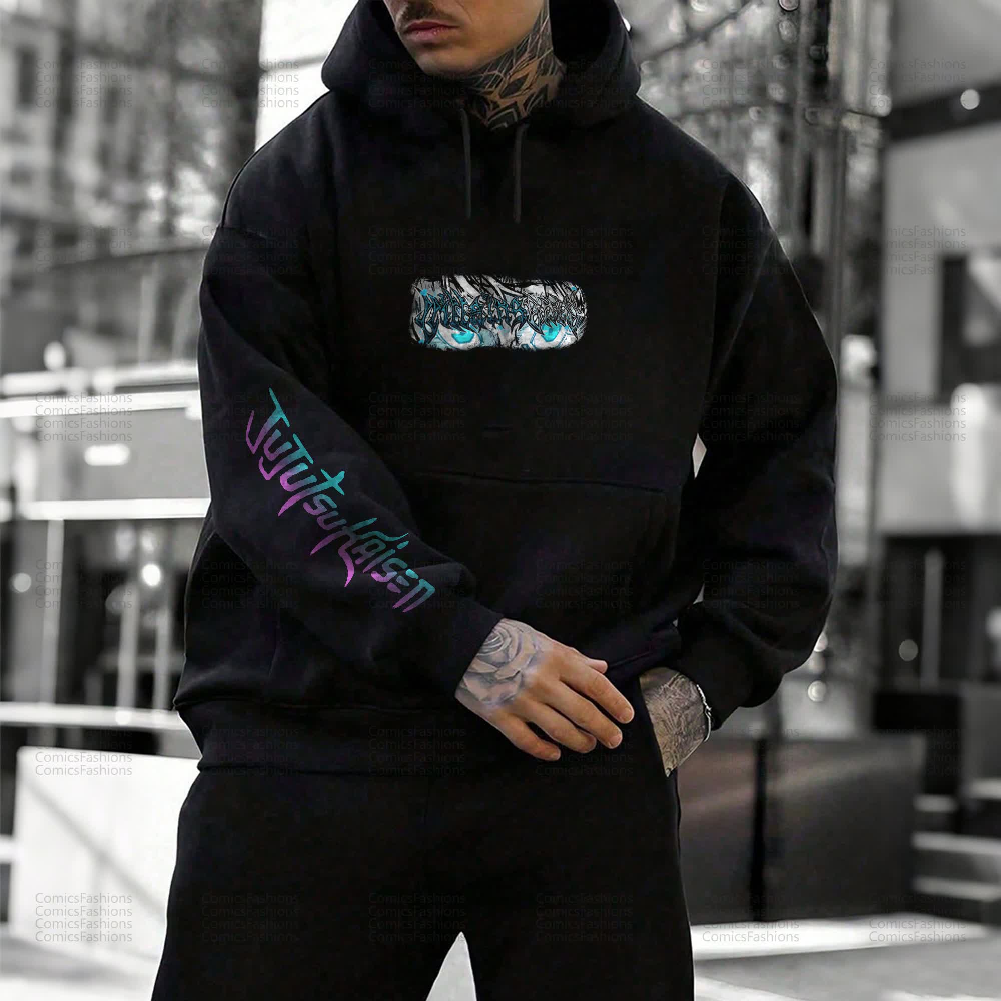 Unisex “Jujutsu Kaisen” Anime Graphic Streetwear Vintage Hoodie