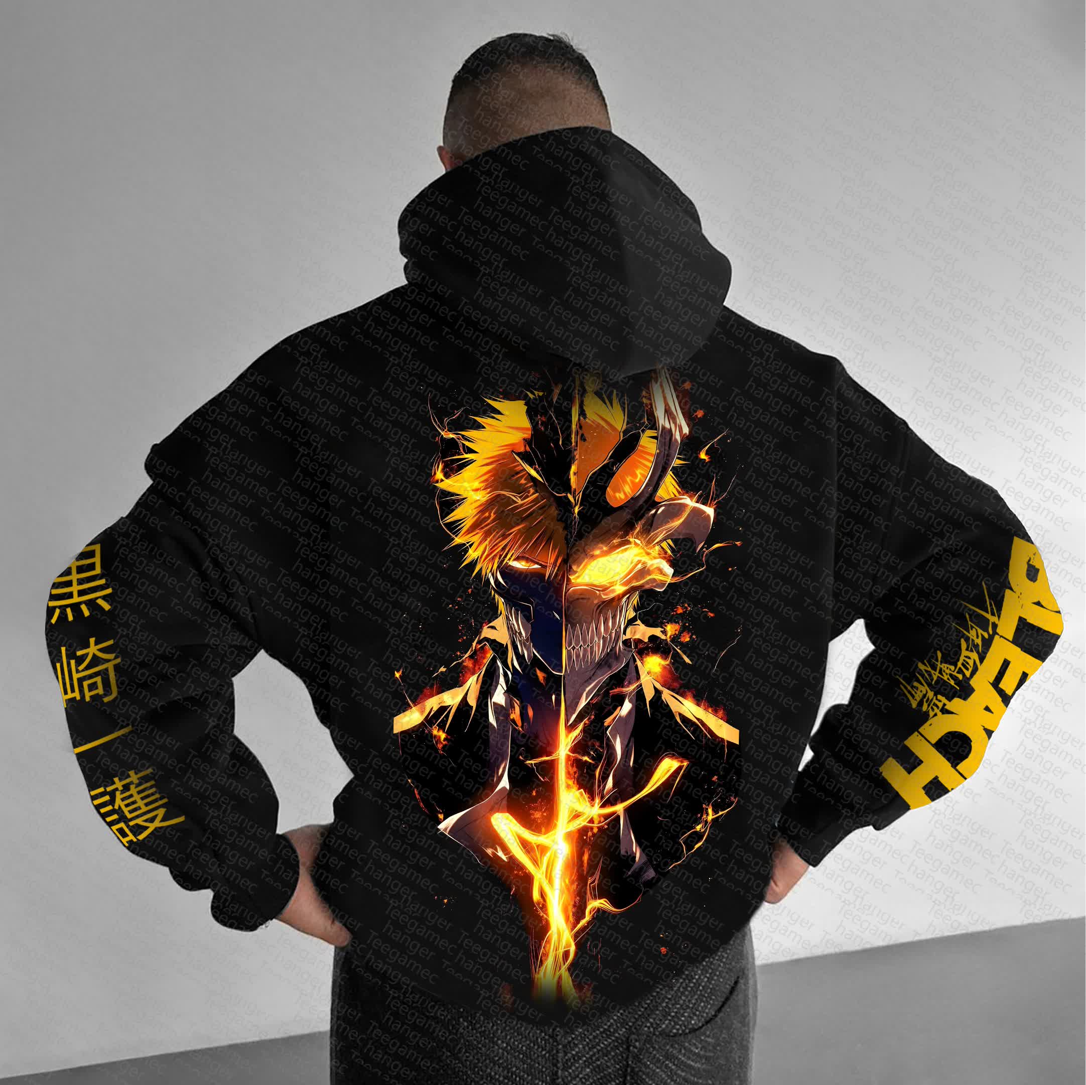 Unisex “BLEACH” Anime Graphic Streetwear Vintage Hoodie