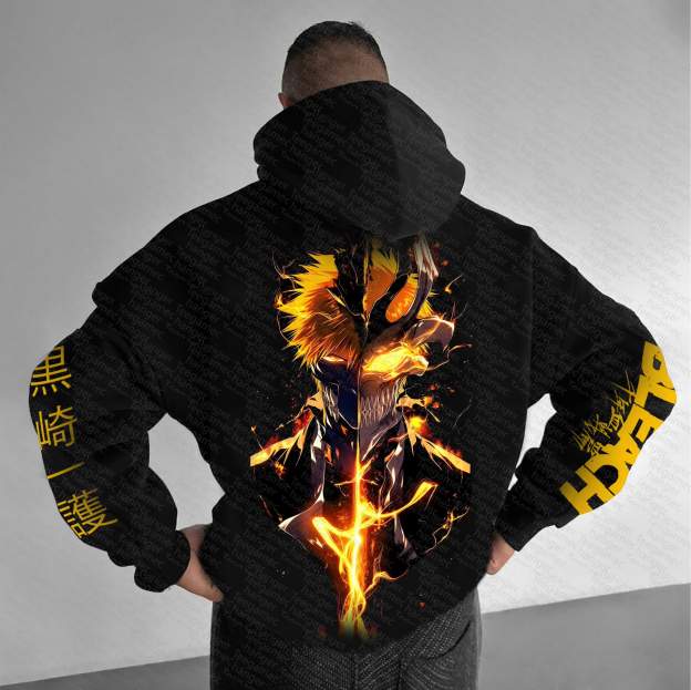 Unisex “BLEACH” Anime Graphic Streetwear Vintage Hoodie