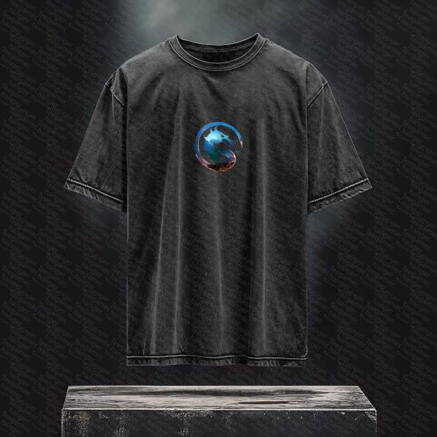 Unisex  Inspired Vintage Washed T-Shirt丨 Mortal Kombat