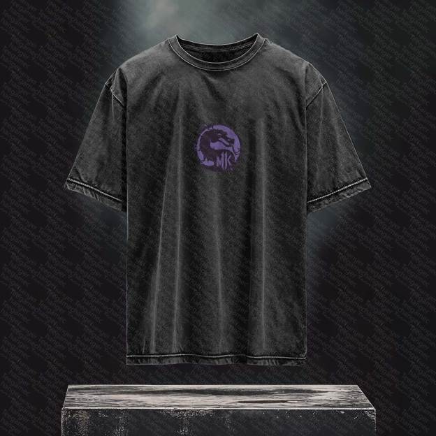 Unisex  Inspired Vintage Washed T-Shirt丨 Mortal Kombat