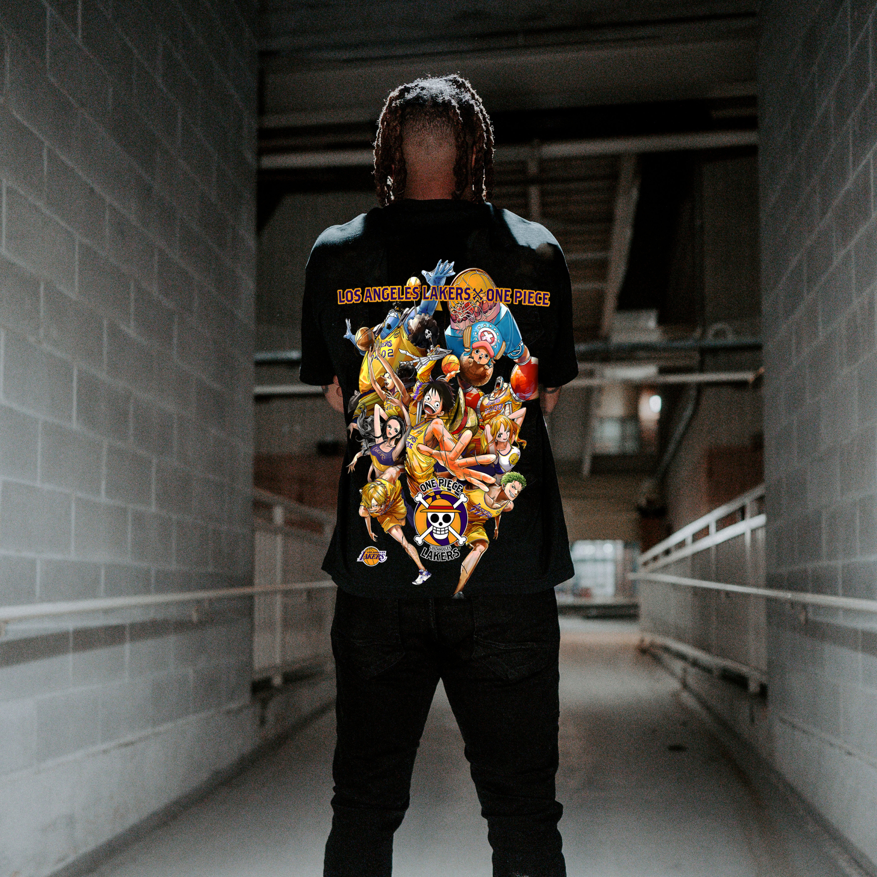 Unisex Fit Anime Washed T-Shirt