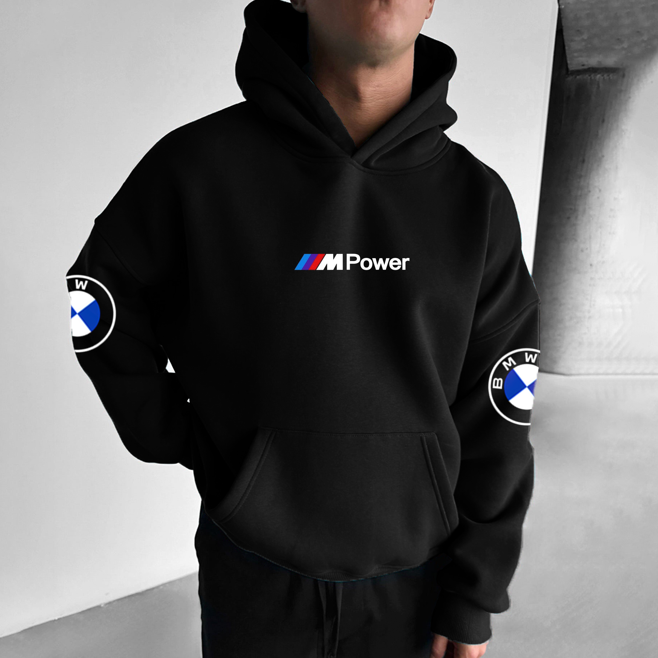 Unisex Racing Print Oversized Casual Hoodie