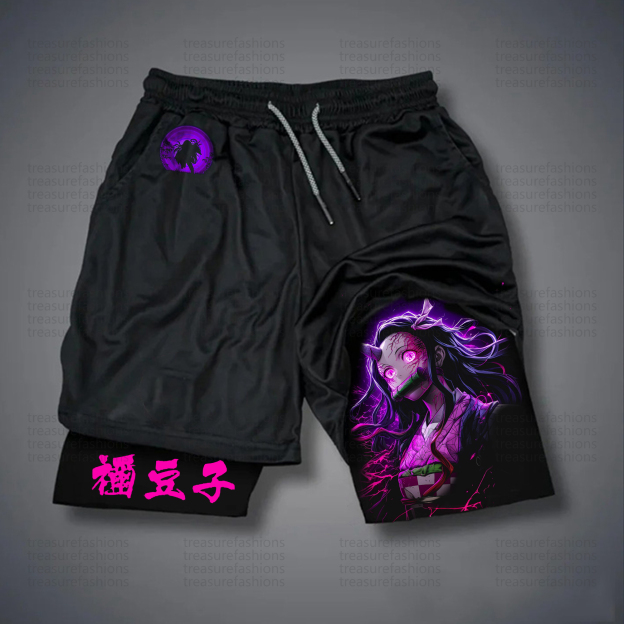 Unisex “ Demon slayer” Casual Streetwear Shorts