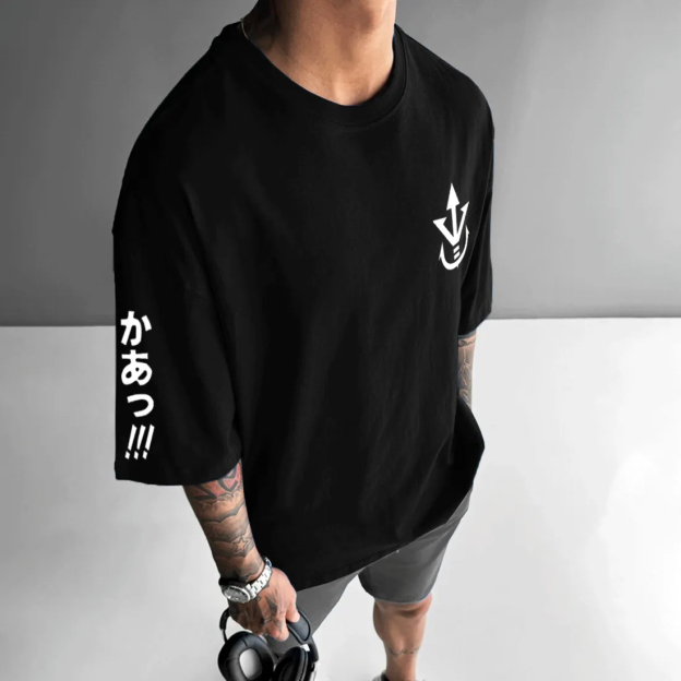 Unisex Oversized  Anime Print T-Shirt
