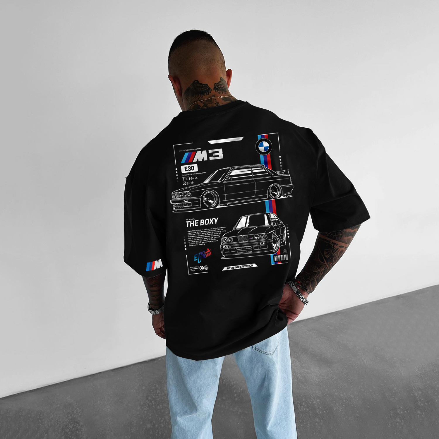 Casual Loose Racing Printed T-shirt