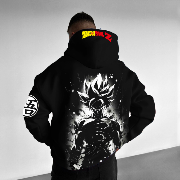 Unisex Anime Printed Casual Hoodie-Teegamechanger