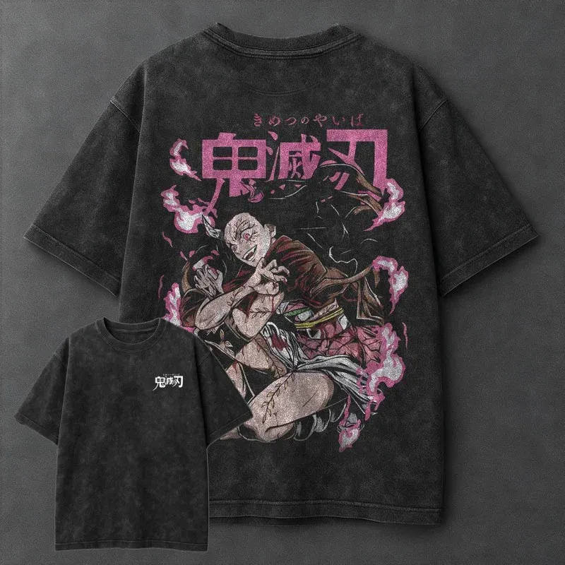 Unisex High Quality Inspired Vintage Washed  Injection T-Shirt and Plush Hoodie