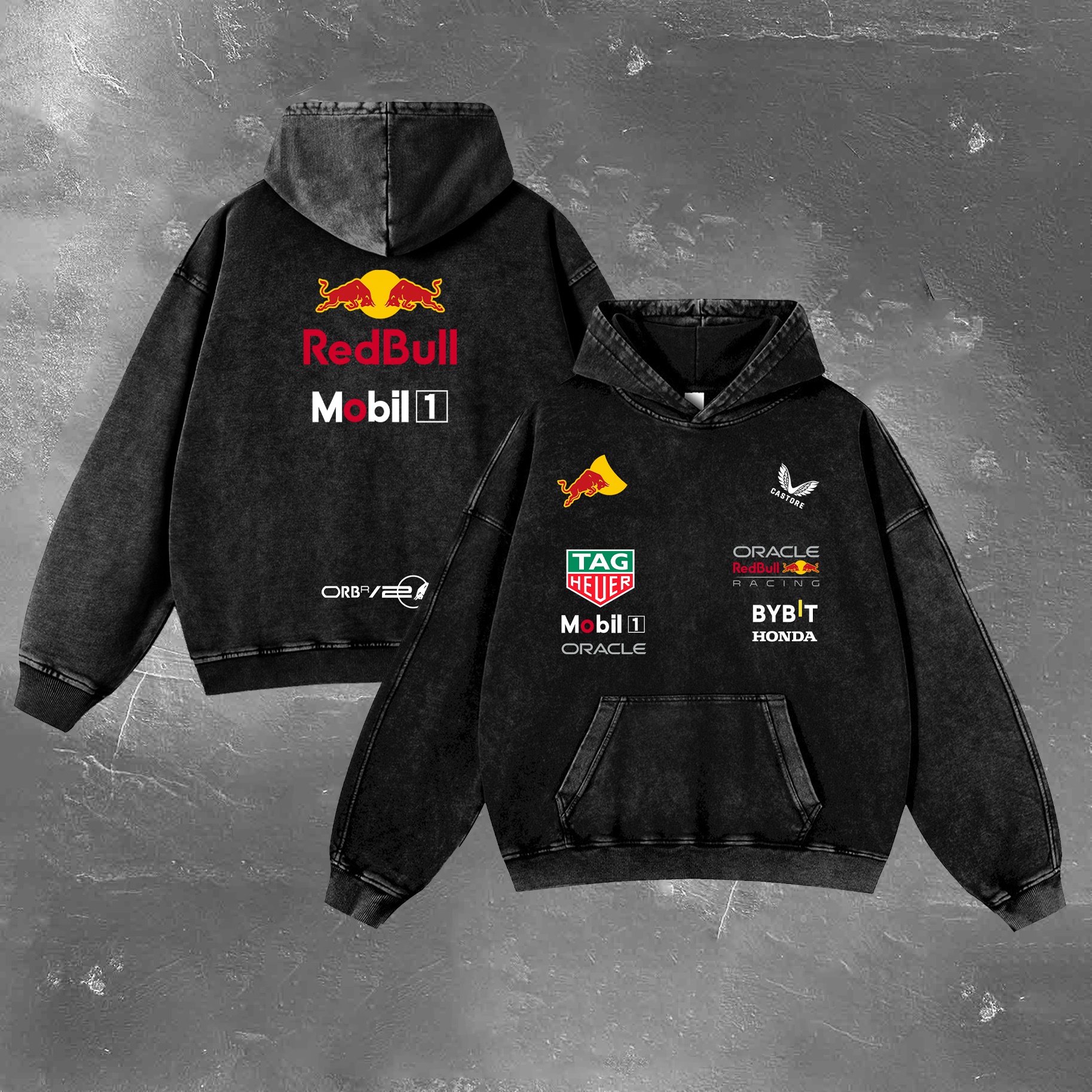 Racing Legend Vintage Washed Hoodie 07
