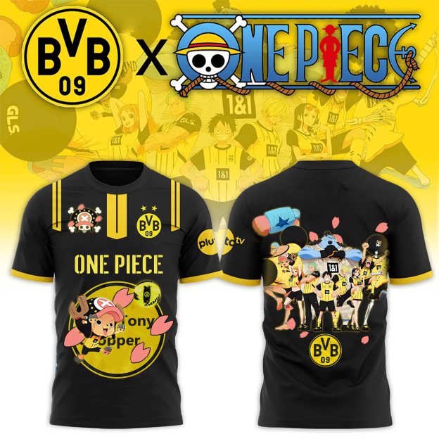 Unisex Vintage T-shirt | Borussia Dortmund x One Piece