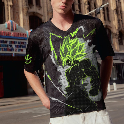 Unisex  “DRAGON BALL” Anime Style Retro I Mesh T-Shirt