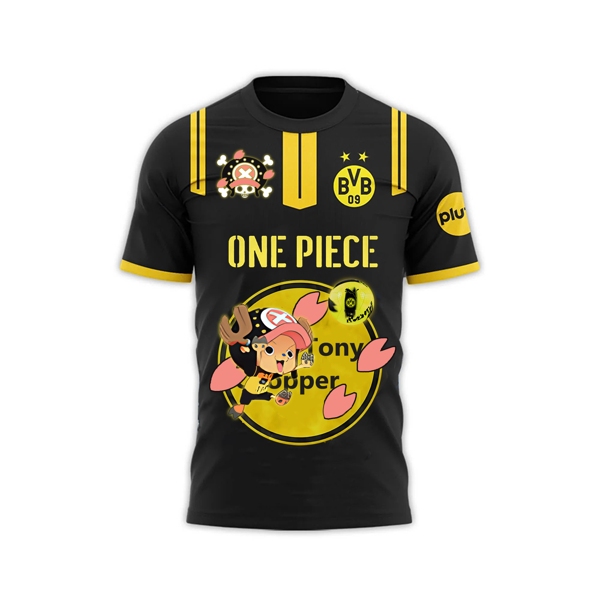 Unisex Vintage T-shirt | Borussia Dortmund x One Piece