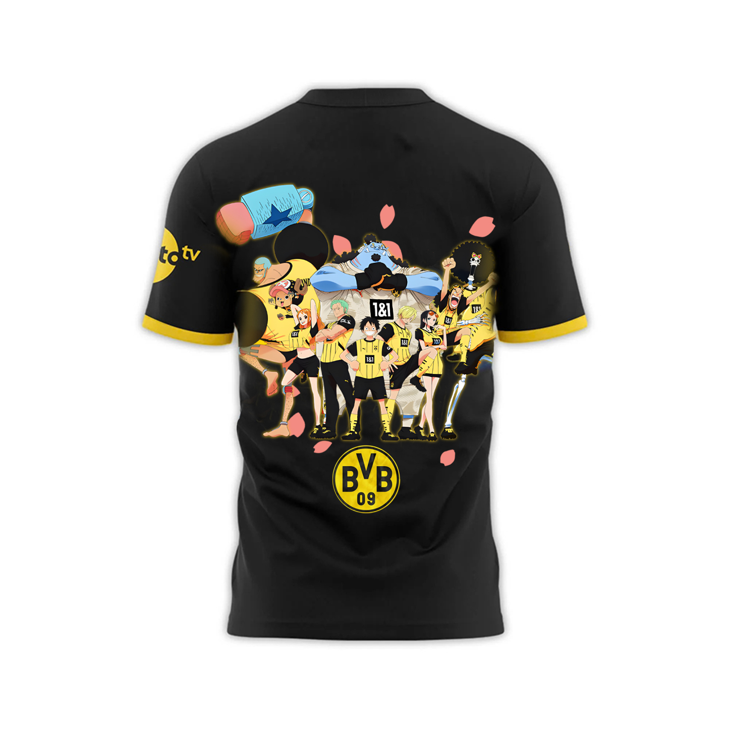 Unisex Vintage T-shirt | Borussia Dortmund x One Piece