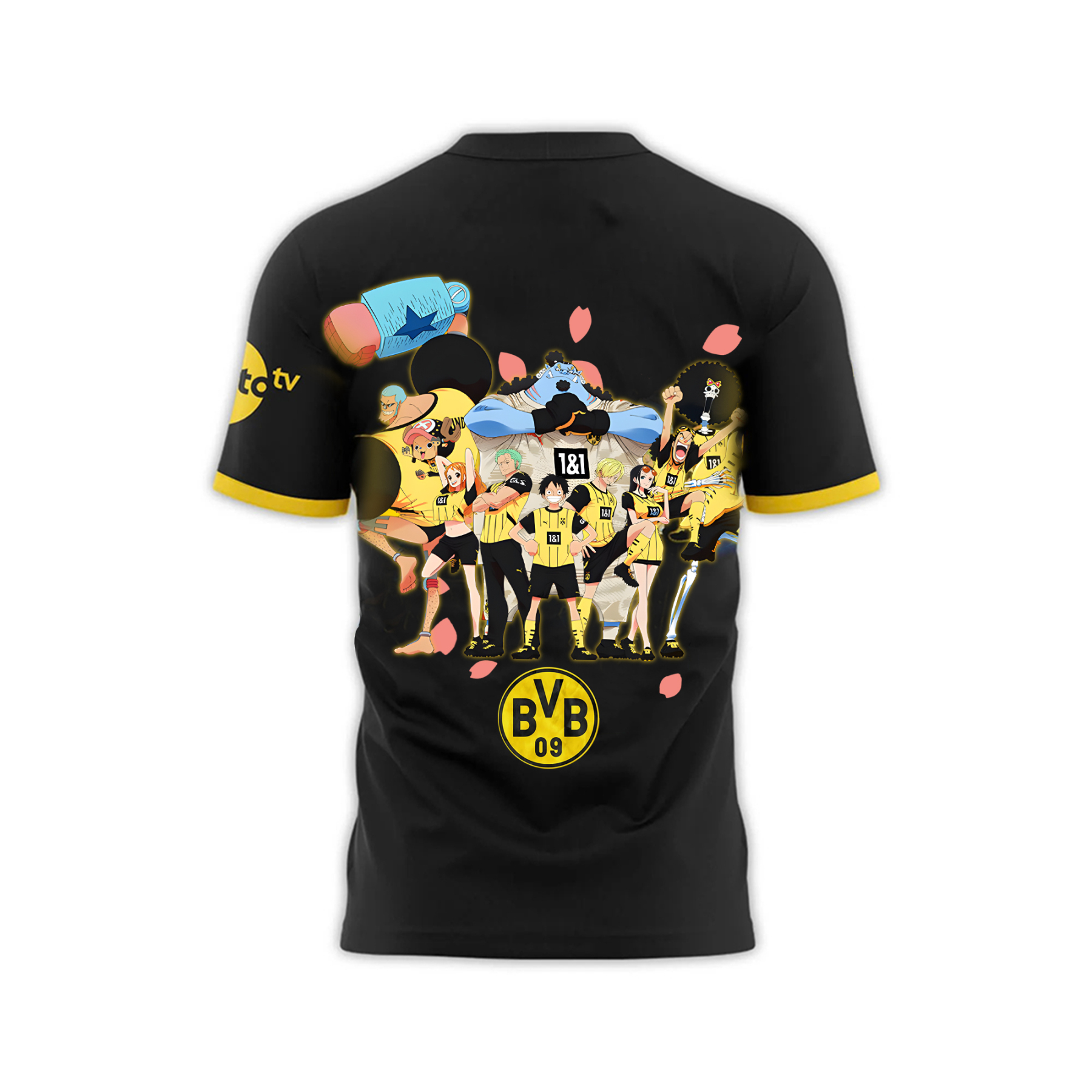 Unisex Vintage T-shirt | Borussia Dortmund x One Piece