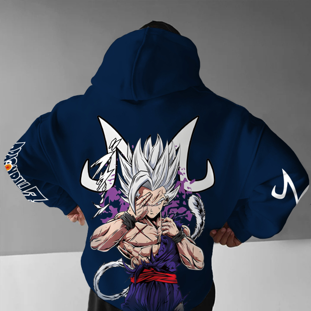 Anime "Dragon Ball" Character "Super Saiyan" Pattern Print Hoodie