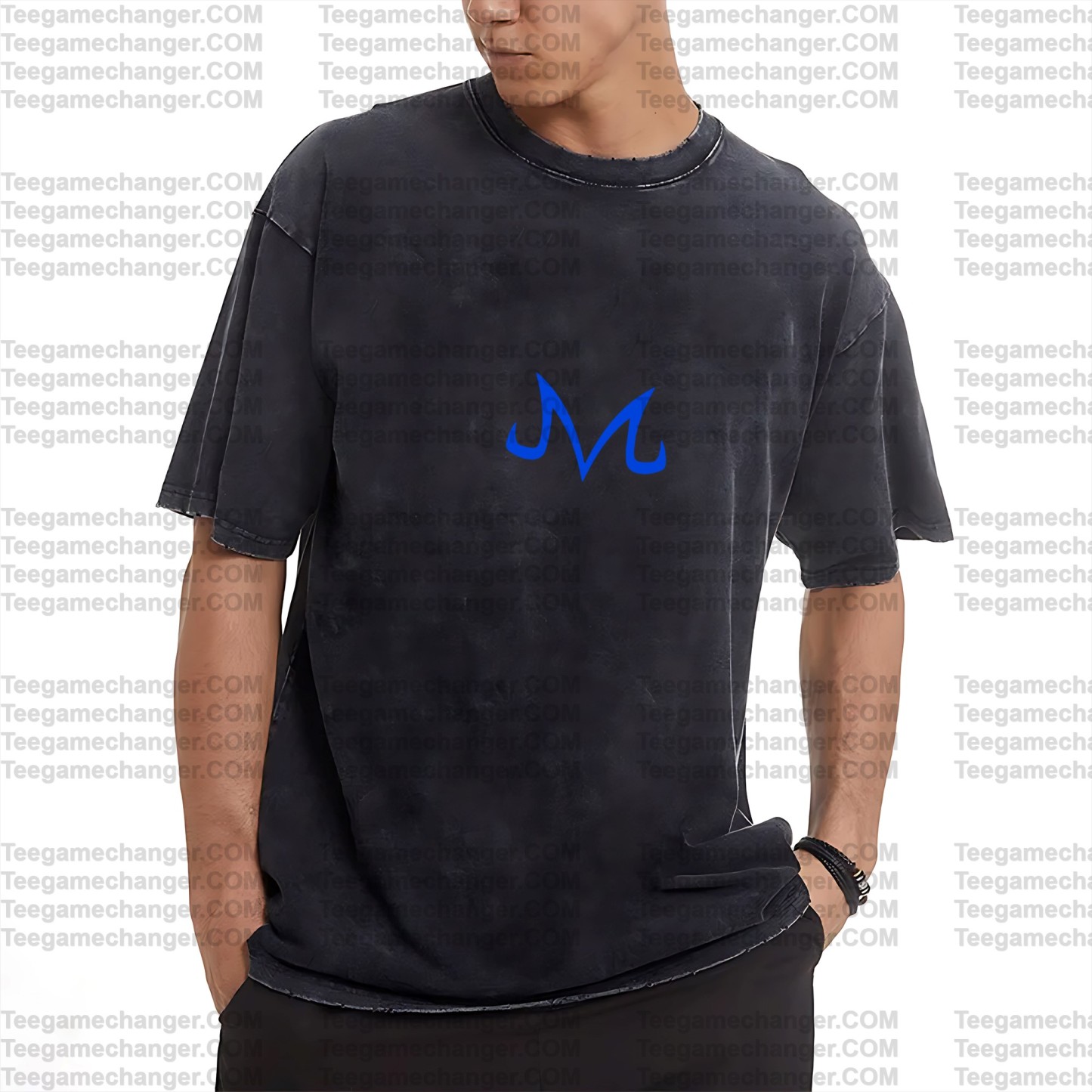 Unisex Anime Inspired Vintage Washed T-Shirt