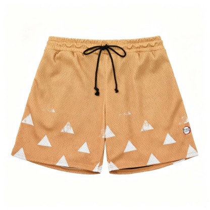 DEMON SLAYER ZENITSU MESH SHORTS (YELLOW)