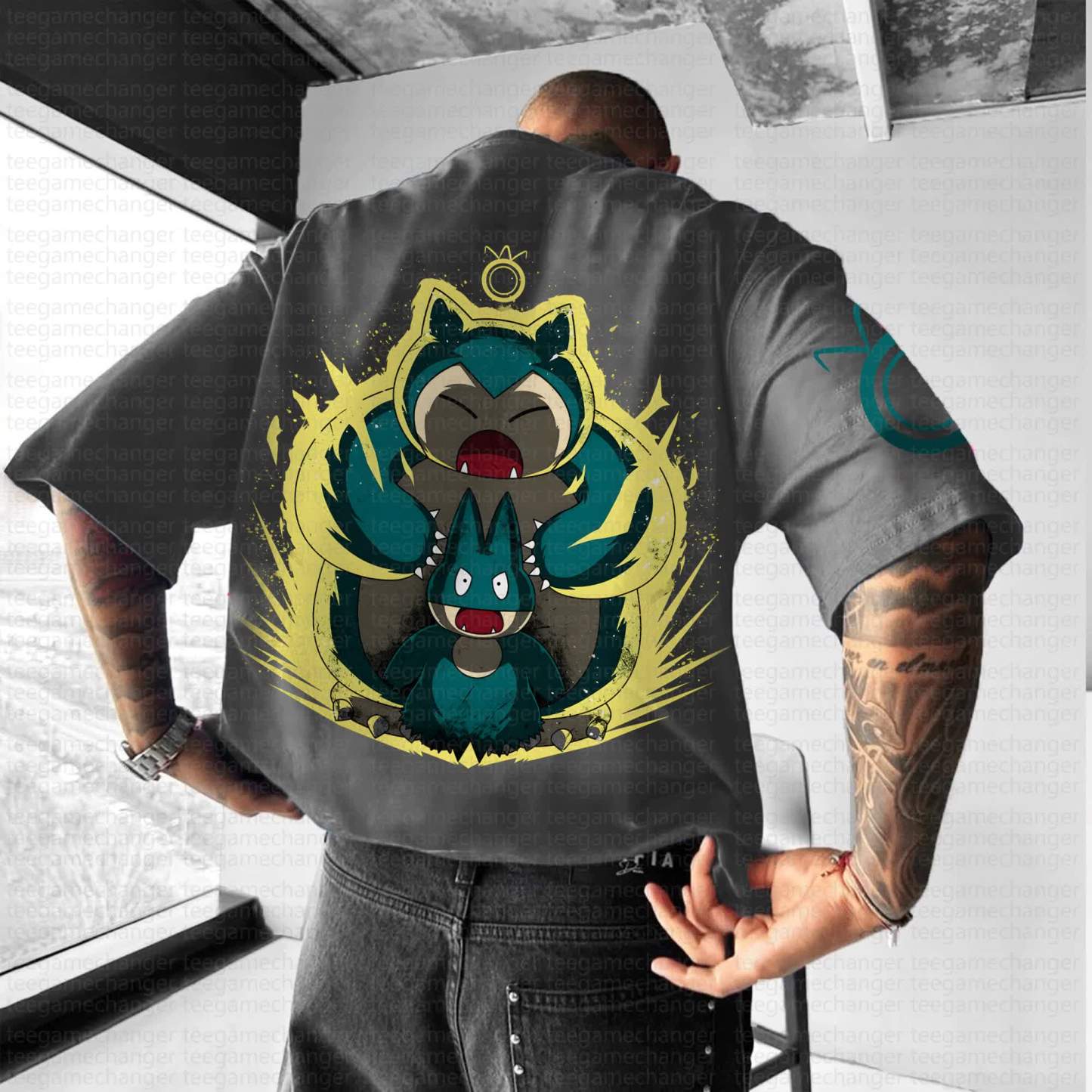 Unisex Anime Inspired Vintage T-Shirt丨Demon Slayer X Pokémon