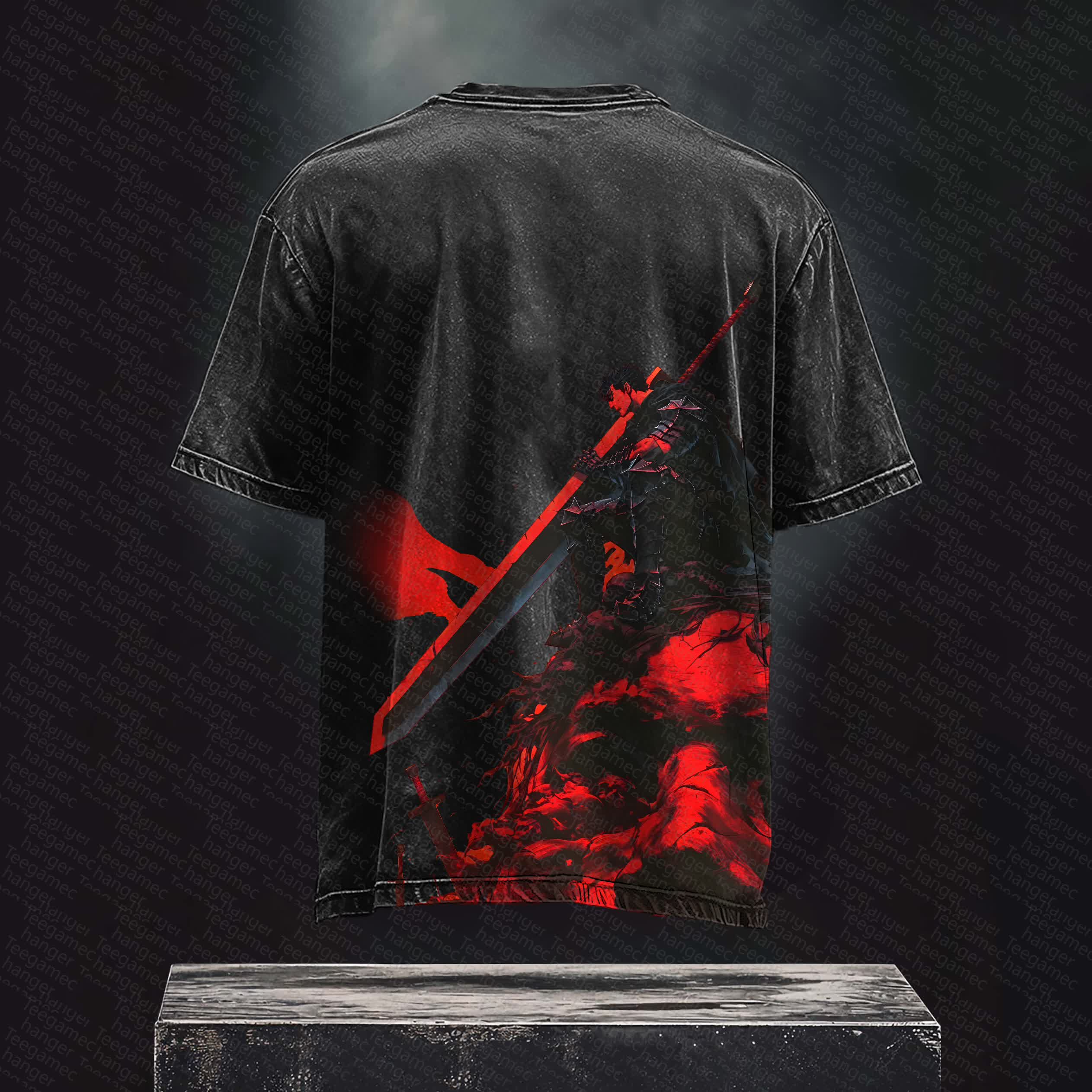 Unisex Anime Inspired Vintage Washed T-Shirt丨 Berserk
