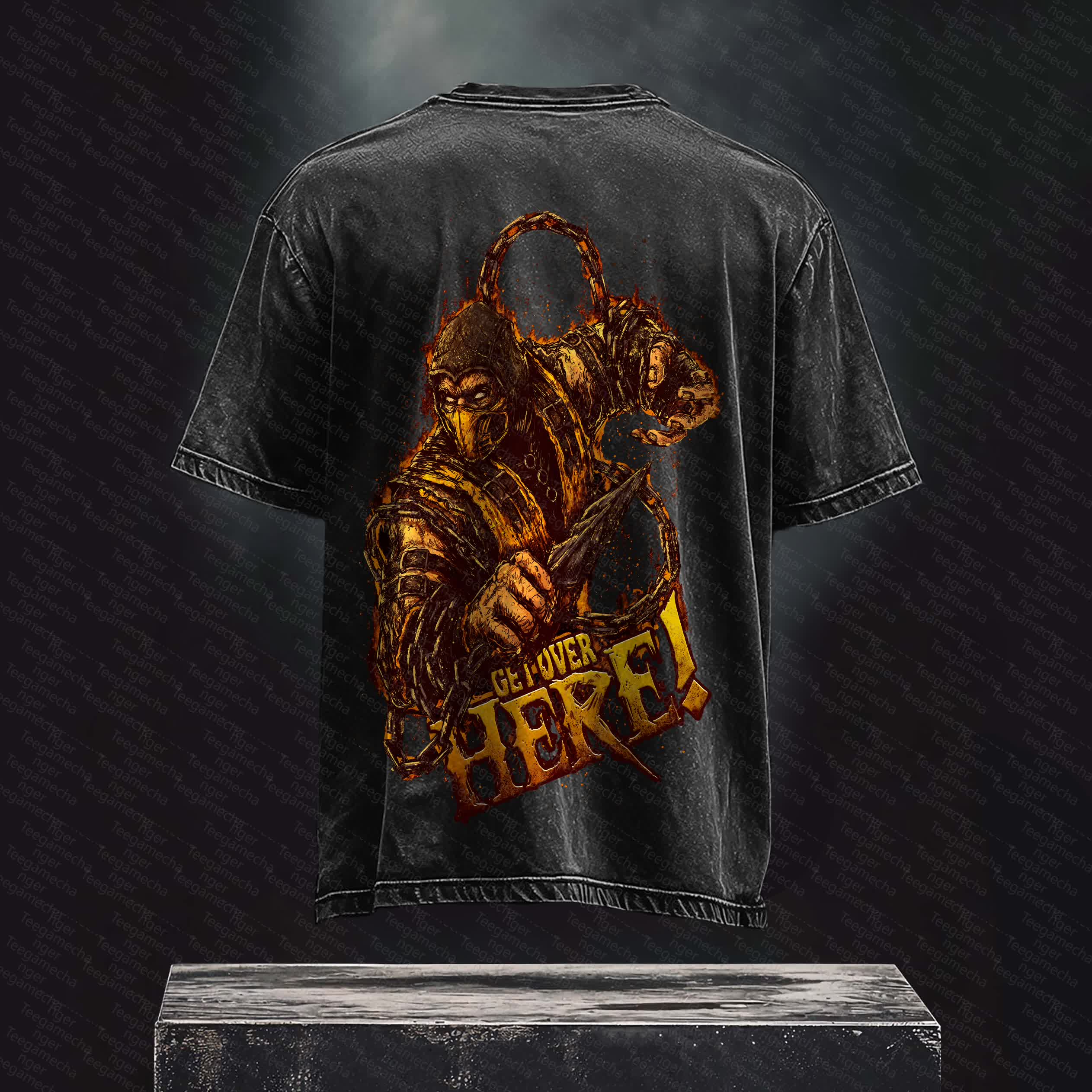 Unisex Anime Inspired Vintage Washed T-Shirt丨 Mortal Kombat