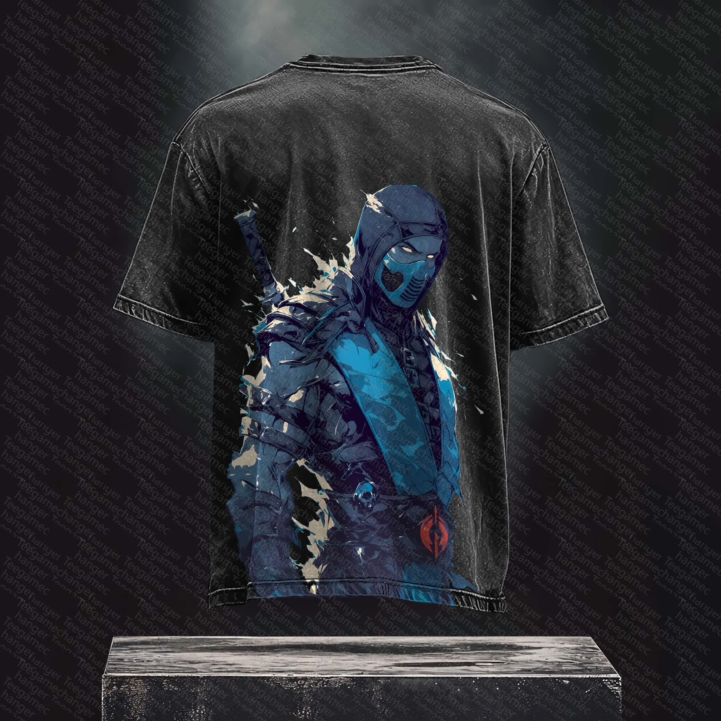 Unisex  Inspired Vintage Washed T-Shirt丨 Mortal Kombat