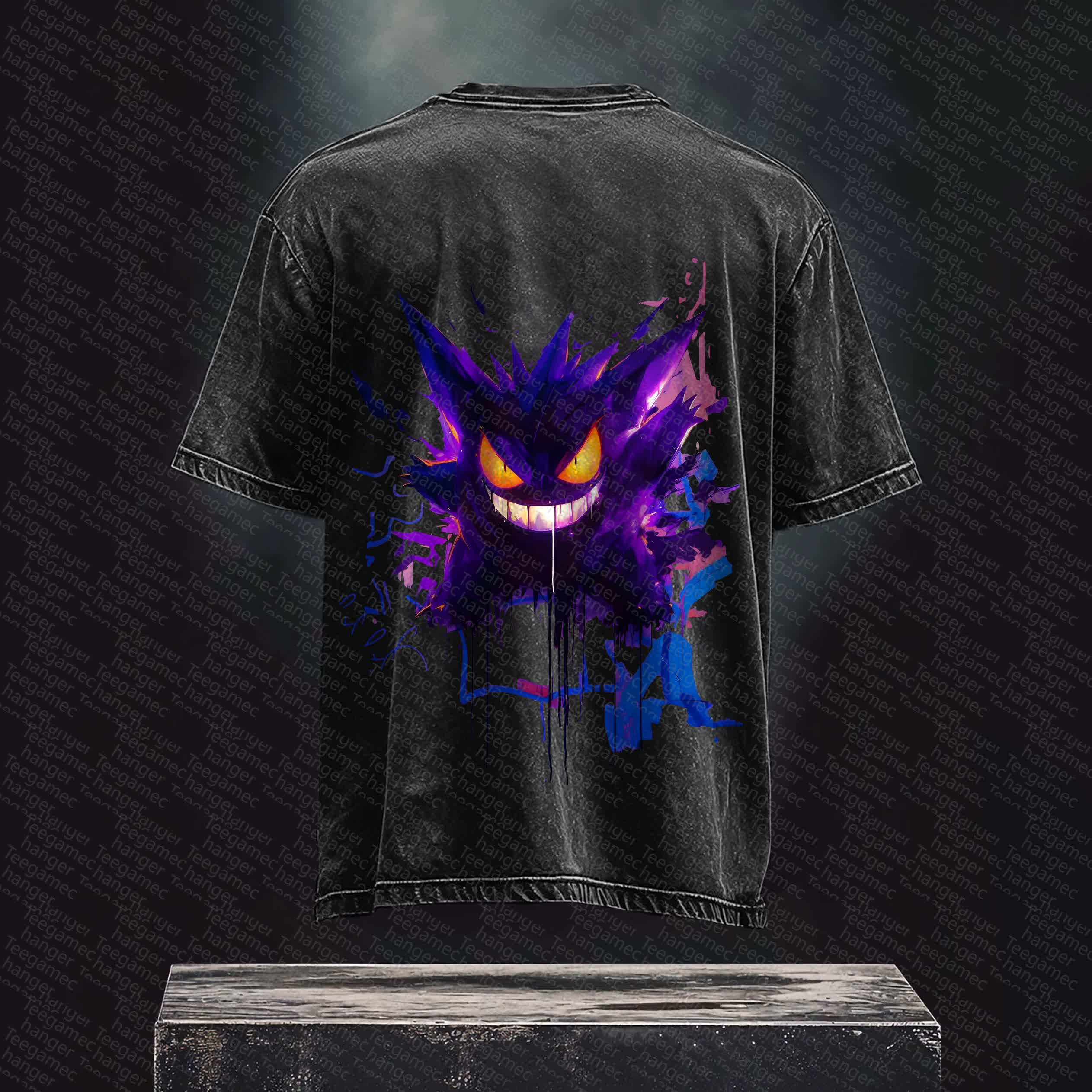 Unisex Anime Inspired Vintage Washed T-Shirt丨 Pokémon