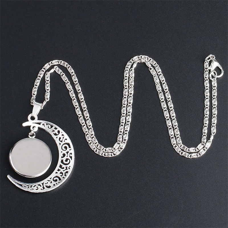 Anime Time Gem Moon Alloy Pendant Necklace-Teegamechanger
