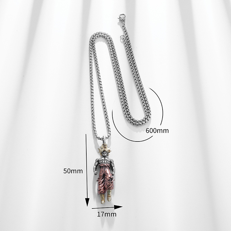 Unisex Anime Character Alloy Necklace-Teegamechanger