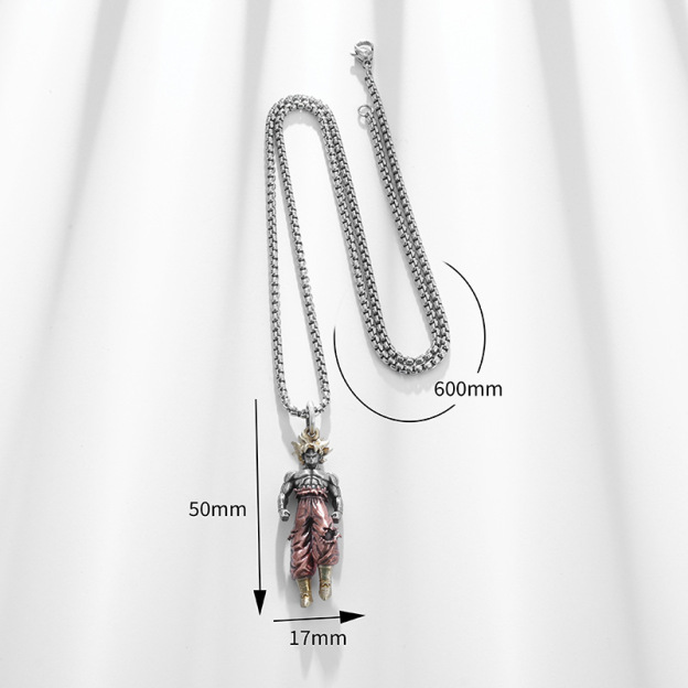 Unisex Anime Character Alloy Necklace-Teegamechanger