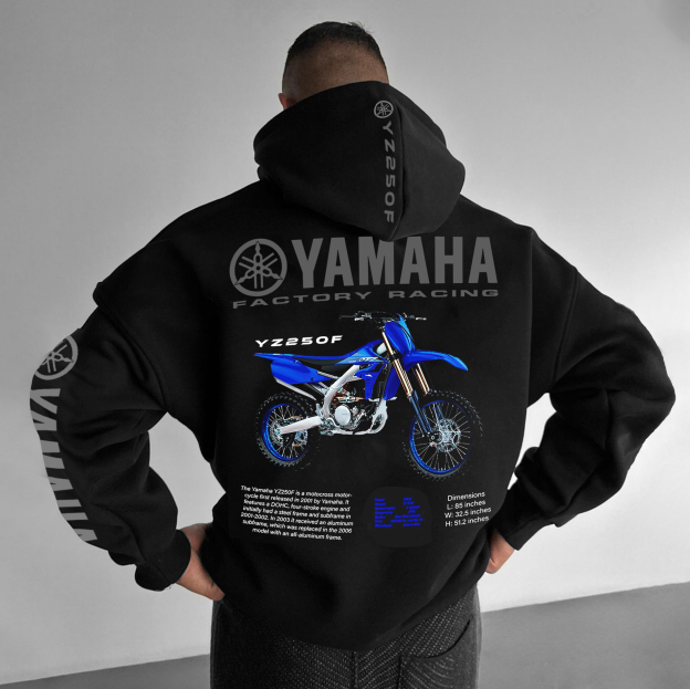 Unisex Motorcycle Racing Oversized Hoodie
