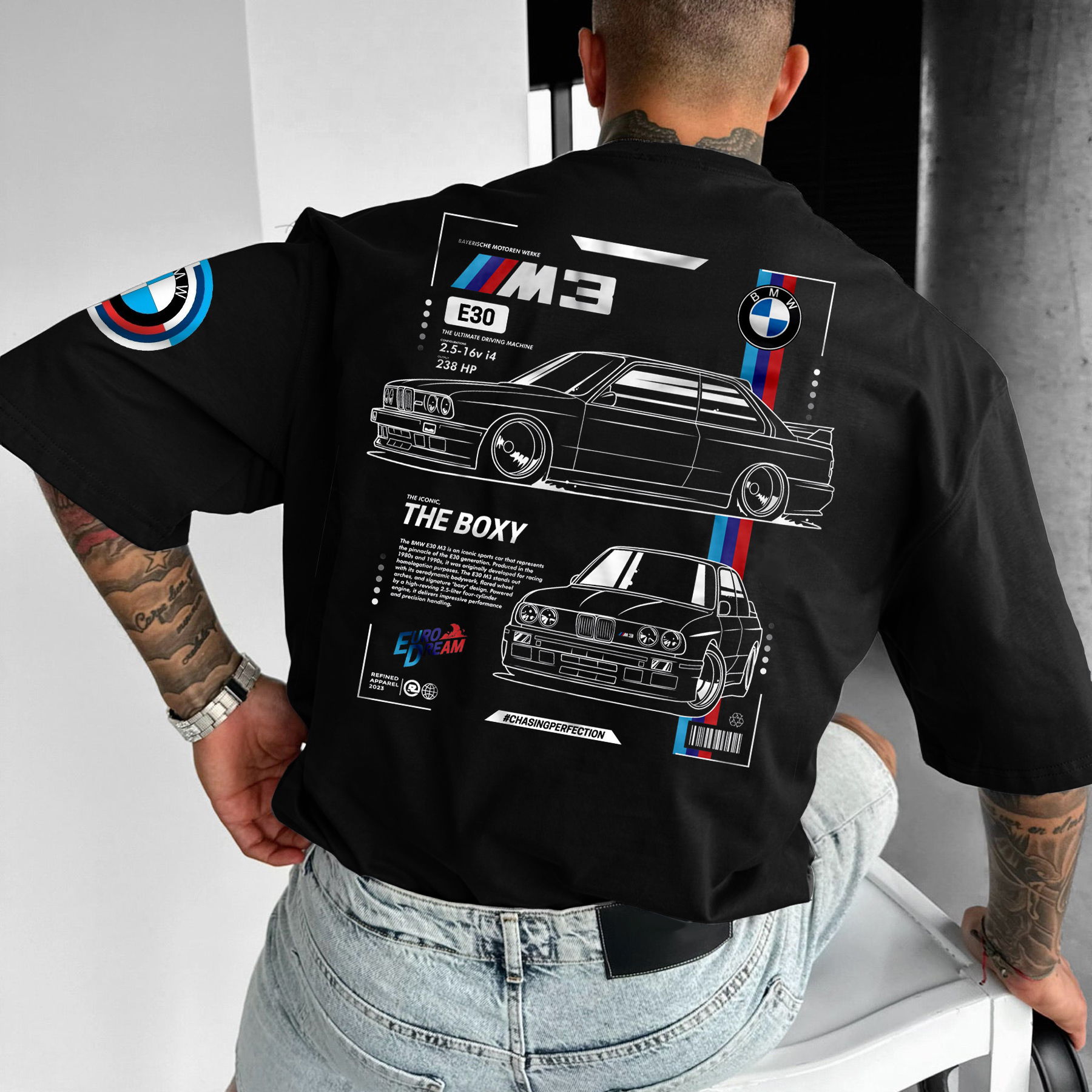 Men's Racing Structure Printed T-shirt