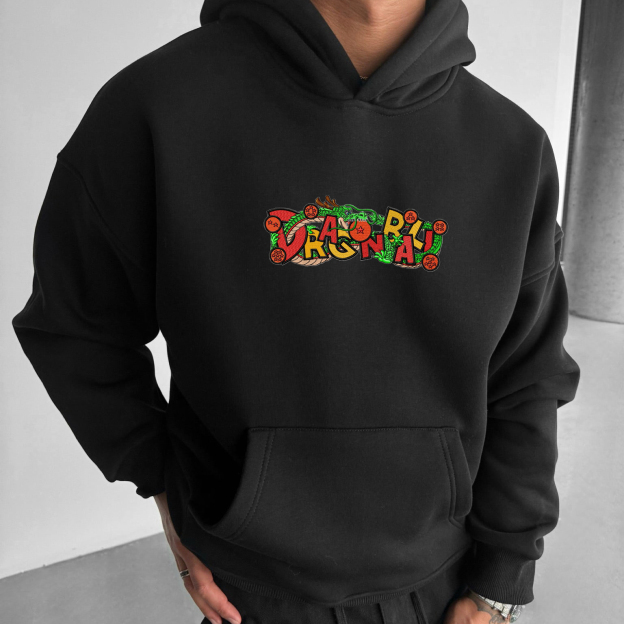 Unisex Anime Print  Casual Oversized Hoodie-Teegamechanger