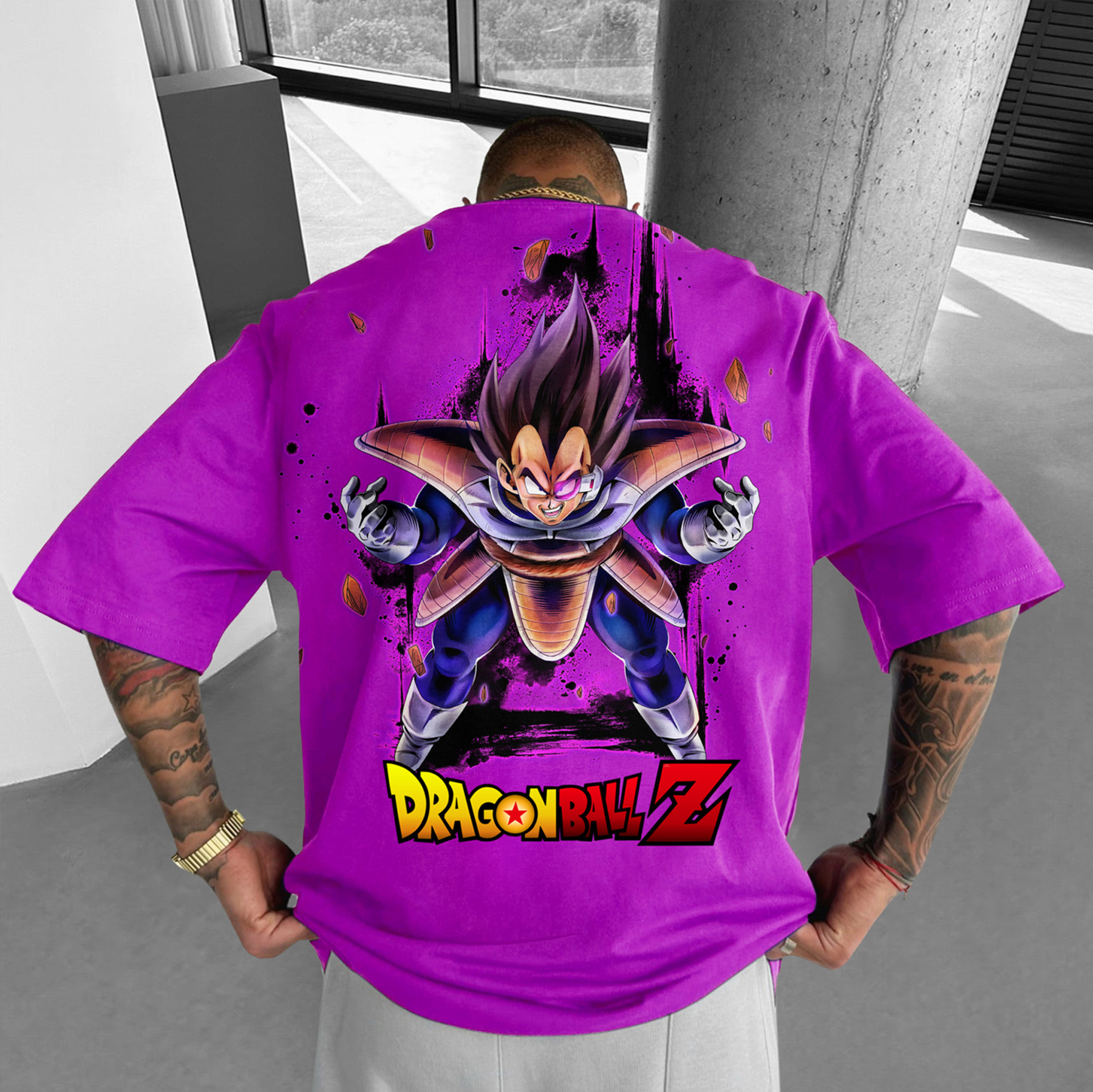 Unisex Oversized Anime Printed T-shirt