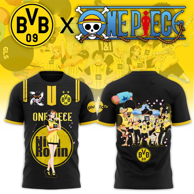 Unisex Vintage T-shirt | Borussia Dortmund x One Piece