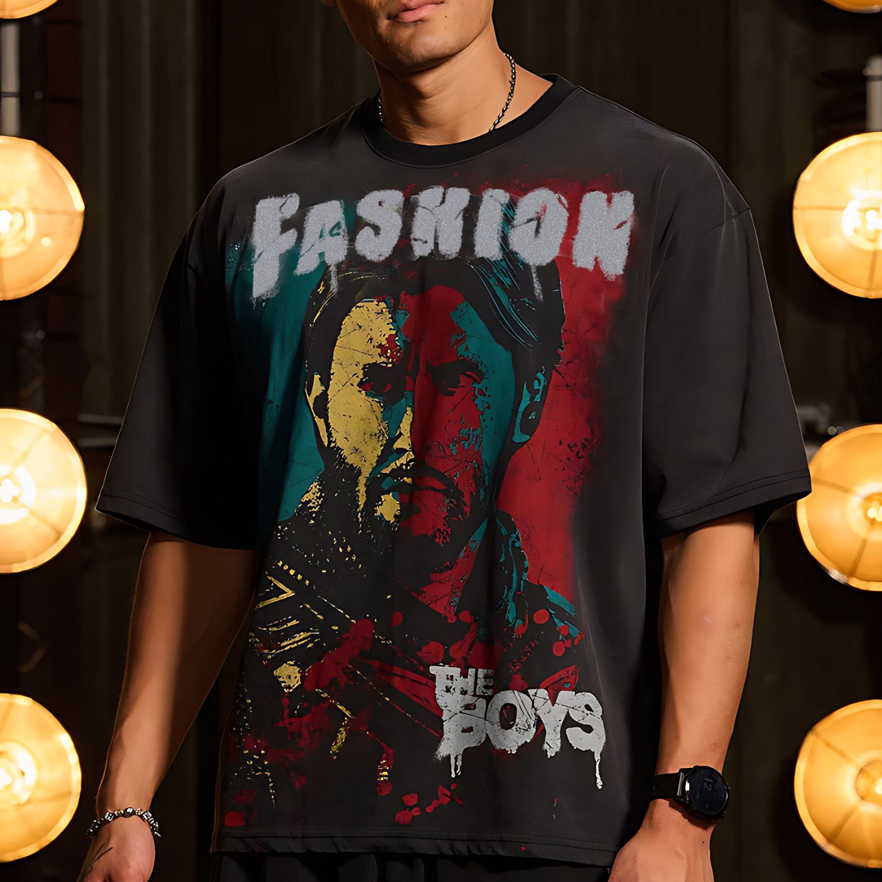 Unisex Portrait Fashion Vintage T-Shirt