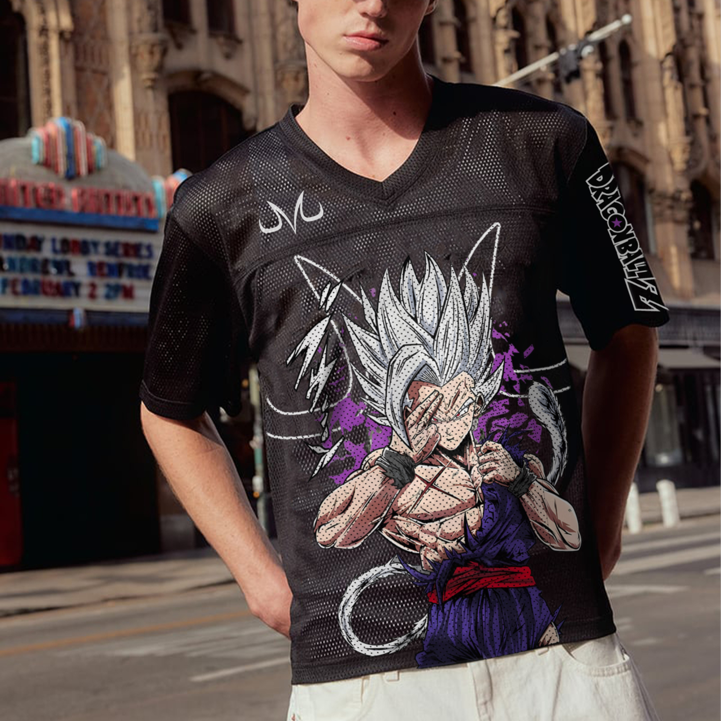 Unisex  “DRAGON BALL” Anime Style Retro I Mesh T-Shirt