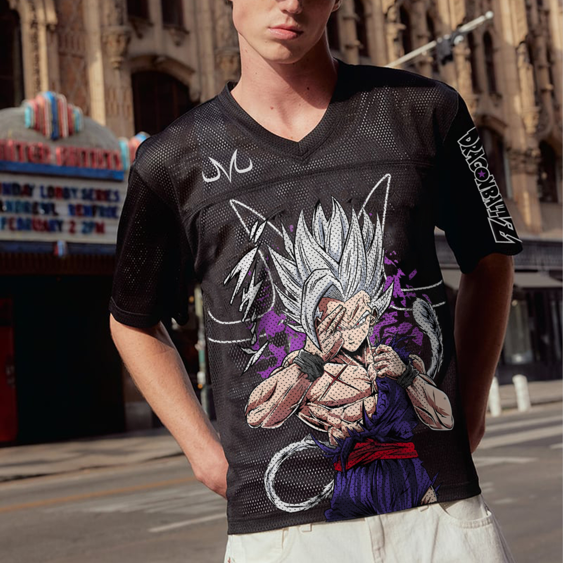 Unisex  “DRAGON BALL” Anime Style Retro I Mesh T-Shirt