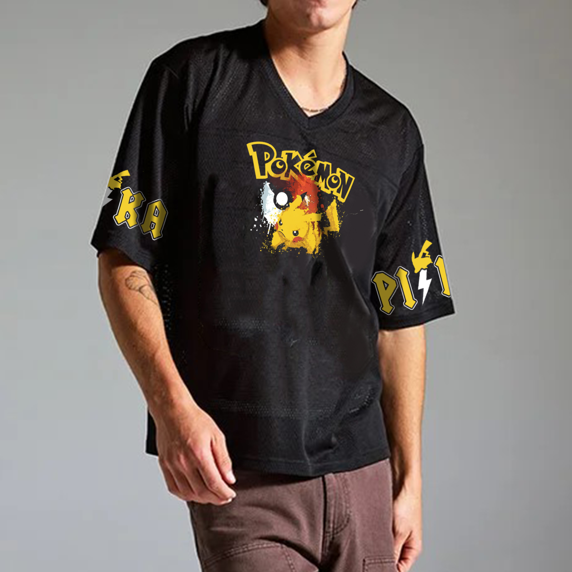 Unisex  “Pokémon” Anime Style Retro I Mesh T-Shirt