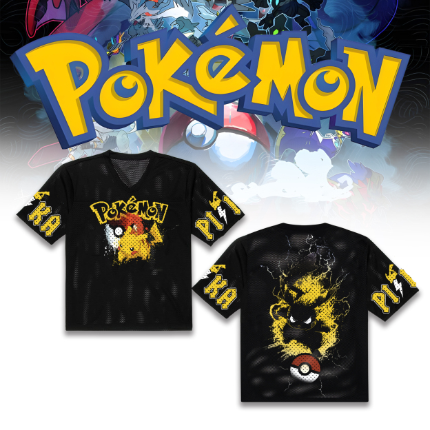 Unisex  “Pokémon” Anime Style Retro I Mesh T-Shirt