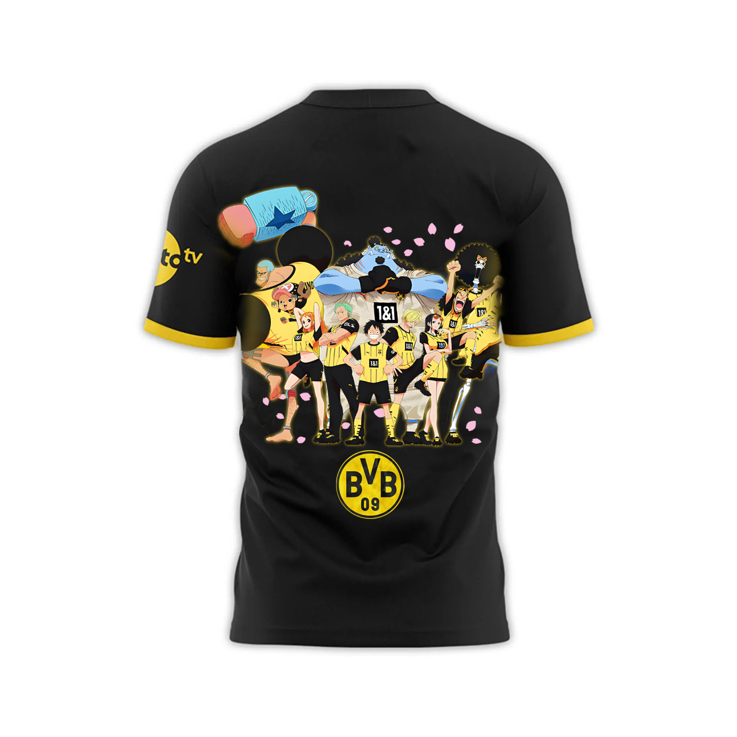 Unisex Vintage T-shirt | Borussia Dortmund x One Piece