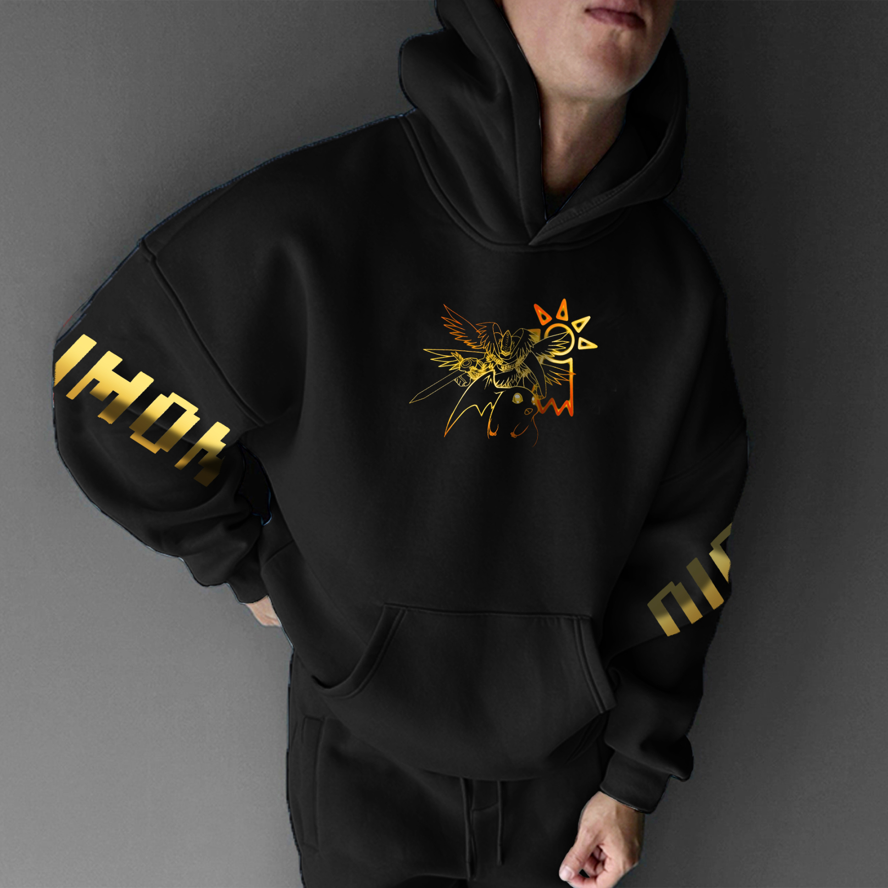 Unisex “Digimon” Anime Graphic Streetwear Vintage Hoodie